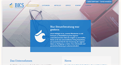 Desktop Screenshot of bks-steuerberater.de